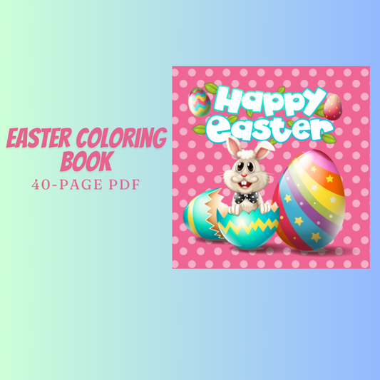 Easter Coloring Book 40-Page PDF Download