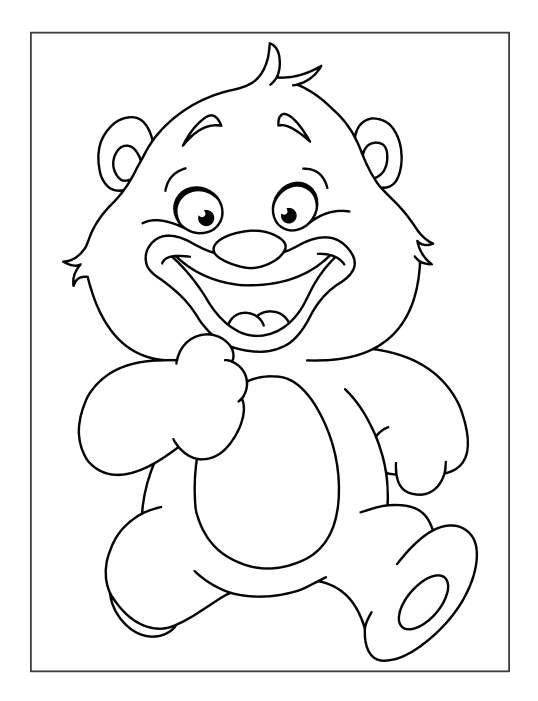 Teddy Bear Coloring Book 20-Page PDF download