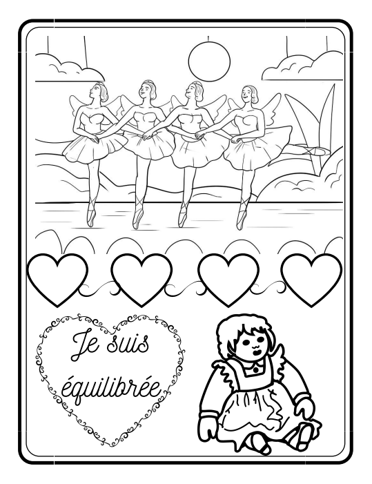 Girls Coloring Book 52-page PDF Download